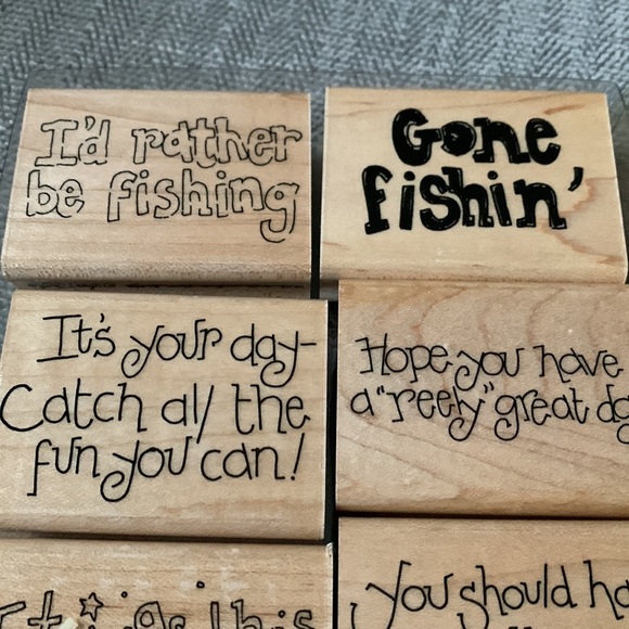Fishin For Fun S372 stamp set - Picture 3 of 7